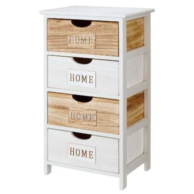 Ladekast Gift Decor Home Wit Bruin 40 x 73,5 x 29 cm