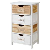 Ladekast Gift Decor Home Wit Bruin 40 x 73,5 x 29 cm