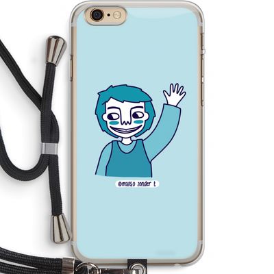 Zwaai: iPhone 6 PLUS / 6S PLUS Transparant Hoesje met koord