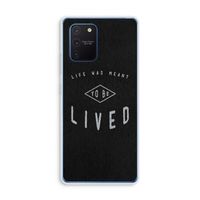 To be lived: Samsung Galaxy Note 10 Lite Transparant Hoesje