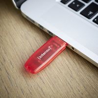 Intenso Rainbow Line USB flash drive 128 GB USB Type-A 2.0 Rood, Transparant - thumbnail