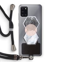 Creatieve toets: Samsung Galaxy A31 Transparant Hoesje met koord Creatieve toets: Samsung Galaxy A31 Transparant Hoesje met koord
