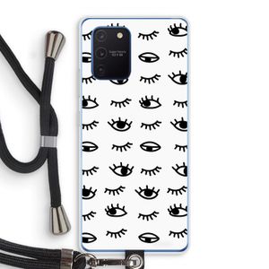 Eye pattern #2: Samsung Galaxy Note 10 Lite Transparant Hoesje met koord
