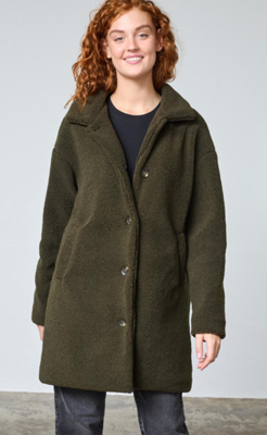 Sisters Point Coat Dofi | Khaki groen