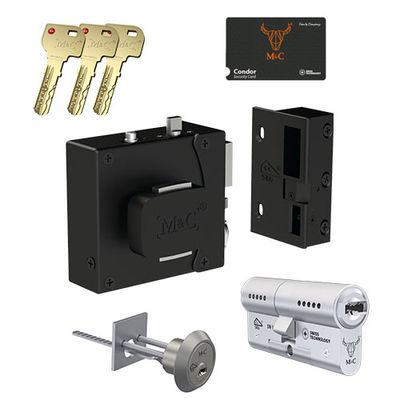 M&C Condor oplegslot met cilinder SKG2 - inclusief SKG3 cilinder en 3 sleutels