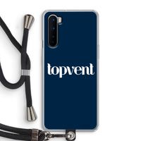 Topvent Navy: OnePlus Nord Transparant Hoesje met koord
