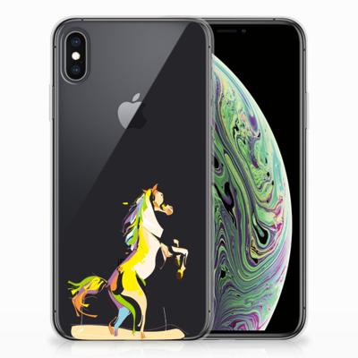 Apple iPhone Xs Max Telefoonhoesje met Naam Horse Color Apple iPhone Xs Max Telefoonhoesje met Naam Horse Color