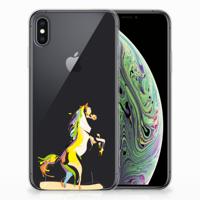 Apple iPhone Xs Max Telefoonhoesje met Naam Horse Color