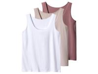 esmara Set van 3 dames hemden - Plus size (donkerroze/lichtroze/wit, 3XL (56/58))