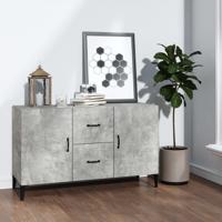 Dressoir 100x36x60 cm bewerkt hout betongrijs