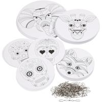 Creativ Company Mobielen met motief, d 12+15+18 cm, 300 gr, wit, 20 set/ 1 doos