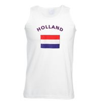 Mouwloos t-shirt met Nederlandse vlag 2XL  -