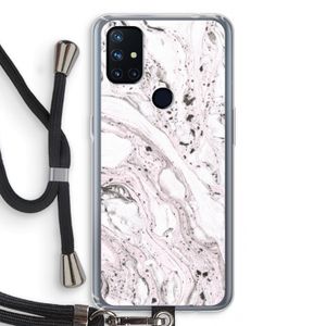 Mengelmoes: OnePlus Nord N10 5G Transparant Hoesje met koord