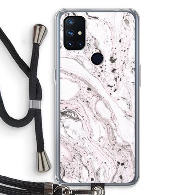 Mengelmoes: OnePlus Nord N10 5G Transparant Hoesje met koord