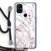 Mengelmoes: OnePlus Nord N10 5G Transparant Hoesje met koord