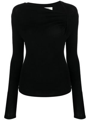 MARANT ÉTOILE haut Jeneth à col asymétrique - Noir