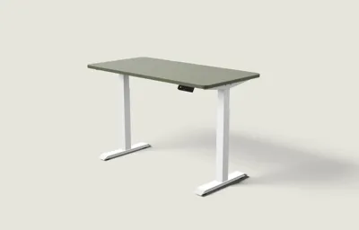 Desktronic HomeOne bureau Wit / Olijfgroen / 140x70 cm
