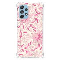 Samsung Galaxy A73 Case Pink Flowers - thumbnail