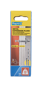 Rapid Hollewandpluggen | Ø11x80 | Voor 32-45 mm plaatdikte | 40kg draagkracht | 10 stuks in een doos - 5001552