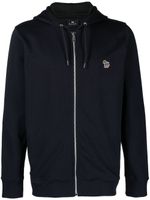 PS Paul Smith hoodie zippé en coton biologique - Bleu - thumbnail