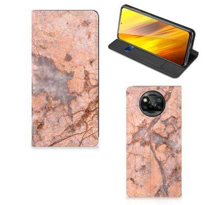 Xiaomi Poco X3 Pro | Poco X3 | Standcase | Marmer Oranje