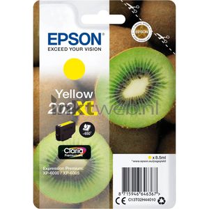 Epson Kiwi Singlepack Yellow 202XL Claria Premium Ink