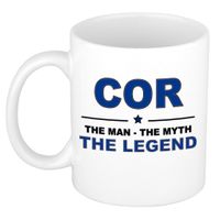 Cor The man, The myth the legend cadeau koffie mok / thee beker 300 ml   -