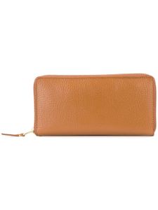 Comme Des Garçons Wallet portefeuille long zippé - Marron