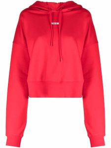 MSGM hoodie oversize à logo imprimé - Rouge