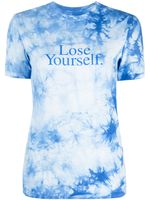 Rabanne t-shirt à slogan imprimé - Bleu
