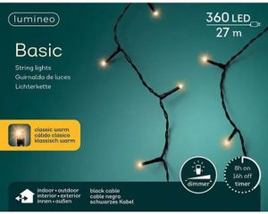 Lumineo Ledverlichting Binnen/Buiten Warm 27Meter 360Lampjes