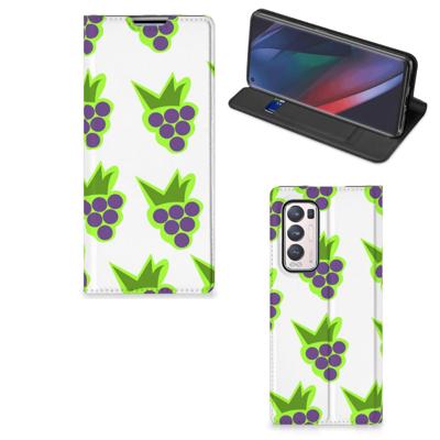 OPPO Find X3 Neo | Flip Style Cover | Druiven