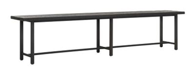 DTP Home Eetkamerbank 'Beam' Teakhout, 215cm, kleur Zwart