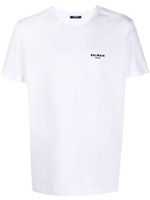 Balmain t-shirt à logo brodé - Blanc