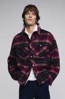 Geruite jas met zakken - RED - L