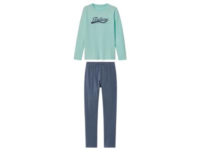 pepperts! Kinder pyjama (134/140, Mint/Marineblauw)