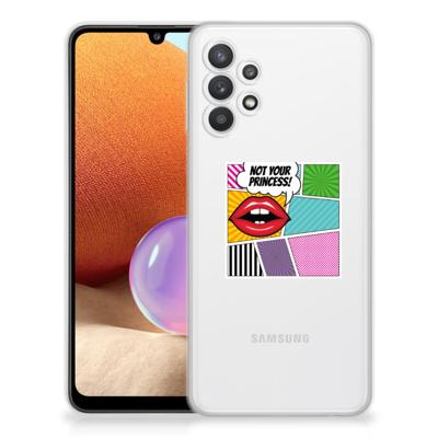 Samsung Galaxy A32 4G | A32 5G Enterprise Editie | Sillicone Back Cover | Popart Princess