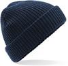 Beechfield CB422 Classic Waffle Knit Beanie - French Navy - One Size - thumbnail