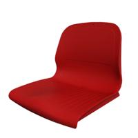 PVC SEAT WITH BACKREST SPARK CR M4 RED