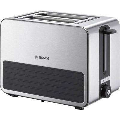 Bosch Haushalt TAT7S25 Broodrooster Met geïntegreerde broodopzet RVS, Zwart