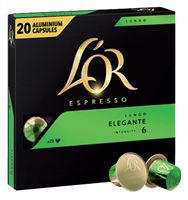 Koffiecups L'Or espresso Lungo Elegante 20st