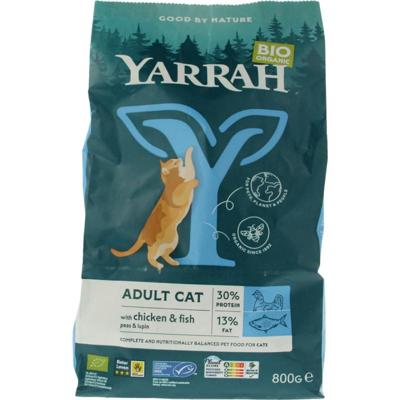 Yarrah Adult kattenvoer met vis bio