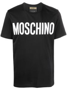 Moschino t-shirt en coton biologique à logo - Noir