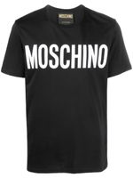 Moschino t-shirt en coton biologique à logo - Noir