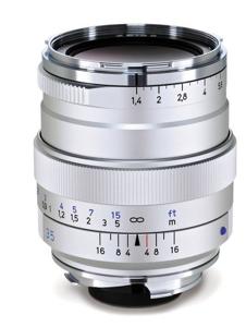 Zeiss 35mm F/1.4 Distagon T* zilver ZM (Zeiss-Leica)