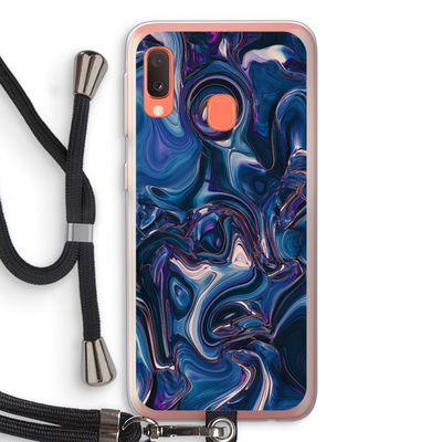 Mirrored Mirage: Samsung Galaxy A20e Transparant Hoesje met koord