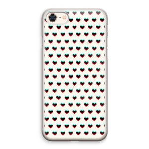 Hartjes: iPhone 8 Transparant Hoesje
