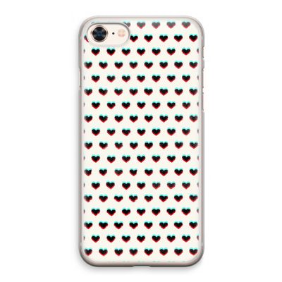 Hartjes: iPhone 8 Transparant Hoesje