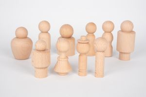 Houten poppetjes van TickiT