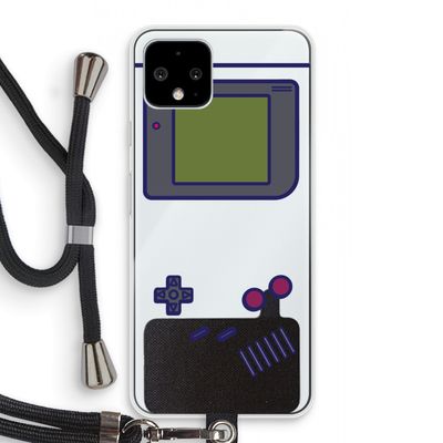 Game On: Pixel 4 Transparant Hoesje met koord